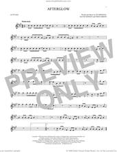 Cover icon of Afterglow sheet music for alto saxophone solo by Ed Sheeran, David Hodges and Fred Gibson, intermediate skill level