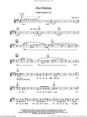 Cover icon of Zoo Station sheet music for voice and other instruments (fake book) by U2, intermediate skill level