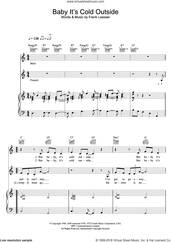Cover icon of Baby, It's Cold Outside sheet music for voice, piano or guitar by Dean Martin and Frank Loesser, intermediate skill level