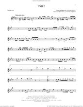 Cover icon of exile (feat. Bon Iver) sheet music for tenor saxophone solo by Taylor Swift, Justin Vernon and William Bowery, intermediate skill level
