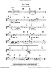 Cover icon of So Cruel sheet music for voice and other instruments (fake book) by U2, intermediate skill level