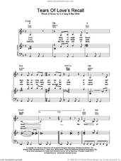 Cover icon of Tears of Love's Recall sheet music for voice, piano or guitar by K.D. Lang, intermediate skill level