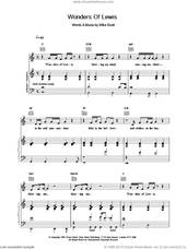 Cover icon of Wonders Of Lewis sheet music for voice, piano or guitar by The Waterboys, intermediate skill level