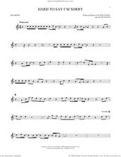 Cover icon of Hard To Say I'm Sorry sheet music for recorder solo by Chicago, David Foster and Peter Cetera, intermediate skill level