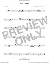 Cover icon of Yesterday sheet music for recorder solo by The Beatles, John Lennon and Paul McCartney, intermediate skill level