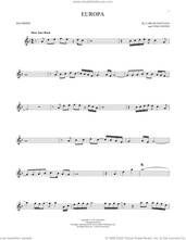 Cover icon of Europa sheet music for recorder solo by Carlos Santana and Tom Coster, intermediate skill level