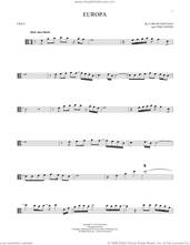 Cover icon of Europa sheet music for viola solo by Carlos Santana and Tom Coster, intermediate skill level