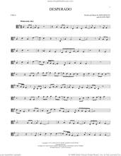 Cover icon of Desperado sheet music for viola solo by Don Henley, The Eagles and Glenn Frey, intermediate skill level