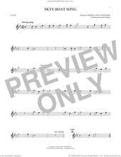 Cover icon of Skye Boat Song sheet music for flute solo by Robert Louis Stevenson and Miscellaneous, intermediate skill level