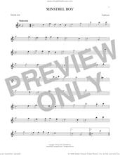 Cover icon of Minstrel Boy sheet music for tenor saxophone solo, intermediate skill level