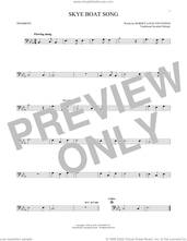 Cover icon of Skye Boat Song sheet music for trombone solo by Robert Louis Stevenson and Miscellaneous, intermediate skill level