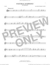 Cover icon of Pastoral Symphony sheet music for violin solo by George Frideric Handel, classical score, intermediate skill level