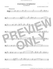 Cover icon of Pastoral Symphony sheet music for trombone solo by George Frideric Handel, classical score, intermediate skill level