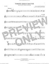 Cover icon of Nobody Does It Better sheet music for trumpet solo by Carly Simon, Carole Bayer Sager and Marvin Hamlisch, intermediate skill level