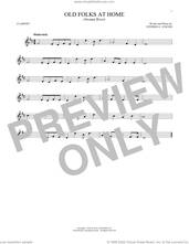 Cover icon of Old Folks At Home (Swanee River) sheet music for clarinet solo by Stephen Foster, intermediate skill level