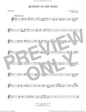Cover icon of Blowin' In The Wind sheet music for recorder solo by Bob Dylan, intermediate skill level