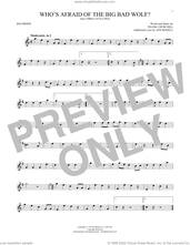 Cover icon of Who's Afraid Of The Big Bad Wolf? (from Three Little Pigs) sheet music for recorder solo by Frank Churchill and Ann Ronell, intermediate skill level