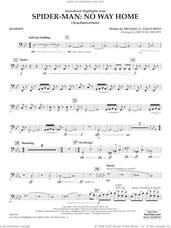 Cover icon of Soundtrack Highlights from Spider-Man: No Way Home (arr. Brown) sheet music for concert band (bassoon) by Michael G. Giacchino and Michael Brown, intermediate skill level