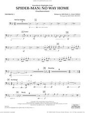 Cover icon of Soundtrack Highlights from Spider-Man: No Way Home (arr. Brown) sheet music for concert band (trombone 2) by Michael G. Giacchino and Michael Brown, intermediate skill level