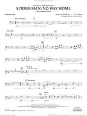 Cover icon of Soundtrack Highlights from Spider-Man: No Way Home (arr. Brown) sheet music for concert band (baritone b.c.) by Michael G. Giacchino and Michael Brown, intermediate skill level