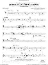 Cover icon of Soundtrack Highlights from Spider-Man: No Way Home (arr. Brown) sheet music for concert band (baritone t.c.) by Michael G. Giacchino and Michael Brown, intermediate skill level