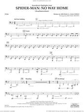 Cover icon of Soundtrack Highlights from Spider-Man: No Way Home (arr. Brown) sheet music for concert band (tuba) by Michael G. Giacchino and Michael Brown, intermediate skill level