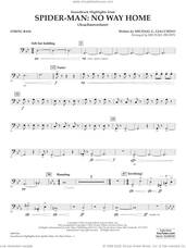 Cover icon of Soundtrack Highlights from Spider-Man: No Way Home (arr. Brown) sheet music for concert band (string bass) by Michael G. Giacchino and Michael Brown, intermediate skill level