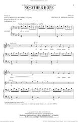 Cover icon of No Other Hope sheet music for choir (SATB: soprano, alto, tenor, bass) by Susan Bentall Boersma and Michael S. Bryson, Michael S. Bryson and Susan Bentall Boersma, intermediate skill level