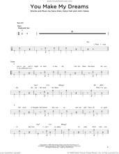 Cover icon of You Make My Dreams sheet music for bass solo by Daryl Hall & John Oates, Daryl Hall, John Oates and Sara Allen, intermediate skill level