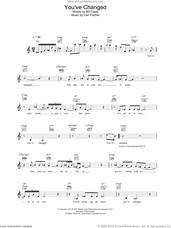 Cover icon of You've Changed sheet music for voice and other instruments (fake book) by Eva Cassidy, intermediate skill level