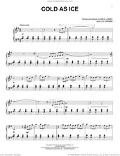 Cover icon of Cold As Ice [Classical version] (arr. David Pearl) sheet music for piano solo by Foreigner, David Pearl, Lou Gramm and Mick Jones, intermediate skill level