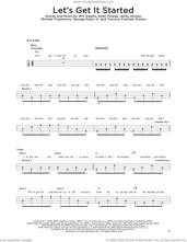 Cover icon of Let's Get It Started sheet music for bass solo by Black Eyed Peas, Allan Pineda, George Pajon Jr., Jaime Gomez, Michael Fratantuno, Terence Yoshiaki Graves and Will Adams, intermediate skill level