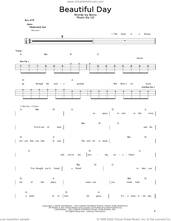 Cover icon of Beautiful Day sheet music for bass solo by U2 and Bono, intermediate skill level