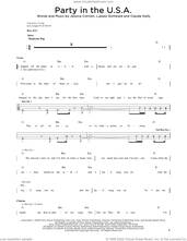 Cover icon of Party In The U.S.A. sheet music for bass solo by Miley Cyrus, Claude Kelly, Jessica Cornish and Lukasz Gottwald, intermediate skill level