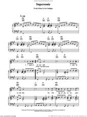 Cover icon of Supersonic sheet music for voice, piano or guitar by Oasis, intermediate skill level