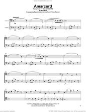 Cover icon of Amarcord (from Amarcord) sheet music for two cellos (duet, duets) by Nino Rota and Mr. & Mrs. Cello, intermediate skill level