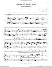 Cover icon of Nel Cor Piu Non Mi Sento sheet music for cello and piano by Giovanni Paisiello and Giuseppe Palomba, classical score, intermediate skill level