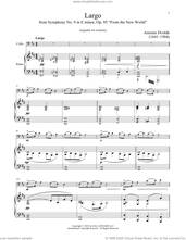 Cover icon of Largo sheet music for cello and piano by Antonin Dvorak, classical score, intermediate skill level