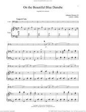 Cover icon of The Beautiful Blue Danube, Op. 314 sheet music for cello and piano by Johann Strauss, Jr., classical score, intermediate skill level