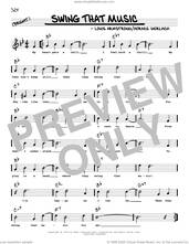 Cover icon of Swing That Music (arr. Robert Rawlins) sheet music for voice and other instruments (real book with lyrics) by Louis Armstrong, Robert Rawlins and Horace Gerlach, intermediate skill level