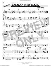 Cover icon of Canal Street Blues (arr. Robert Rawlins) sheet music for voice and other instruments (real book with lyrics) by Joe Oliver and Robert Rawlins, intermediate skill level