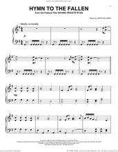 Cover icon of Hymn To The Fallen (from Saving Private Ryan) sheet music for piano solo by John Williams, easy skill level