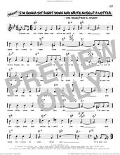 Cover icon of I'm Gonna Sit Right Down And Write Myself A Letter (arr. Robert Rawlins) sheet music for voice and other instruments (real book with lyrics) by Joe Young, Robert Rawlins, Thomas Waller and Fred Ahlert, intermediate skill level