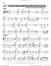 Cover icon of I'm Crazy 'Bout My Baby (And My Baby's Crazy 'Bout Me) (arr. Robert Rawlins) sheet music for voice and other instruments (real book with lyrics) by Fats Waller, Robert Rawlins, Thomas Waller and Alexander Hill, intermediate skill level