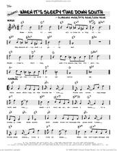 Cover icon of When It's Sleepy Time Down South (arr. Robert Rawlins) sheet music for voice and other instruments (real book with lyrics) by Louis Armstrong, Robert Rawlins, Clarence Muse, Leon Rene and Otis Rene, intermediate skill level