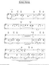 Cover icon of Broken Stones sheet music for voice, piano or guitar by Paul Weller, intermediate skill level