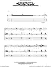 Cover icon of Whatchu Thinkin' sheet music for guitar (tablature) by Red Hot Chili Peppers, Anthony Kiedis, Chad Smith, Flea and John Frusciante, intermediate skill level