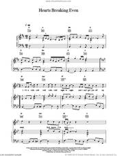 Cover icon of Hearts Breaking Even sheet music for voice, piano or guitar by Bon Jovi, intermediate skill level