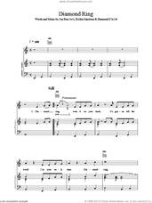 Cover icon of Diamond Ring sheet music for voice, piano or guitar by Bon Jovi, intermediate skill level