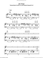 Cover icon of All I Want sheet music for voice, piano or guitar by Bon Jovi, intermediate skill level